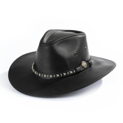 Dallas Hats Lederhut Aussie schwarz Hüte Lederhüte primary image
