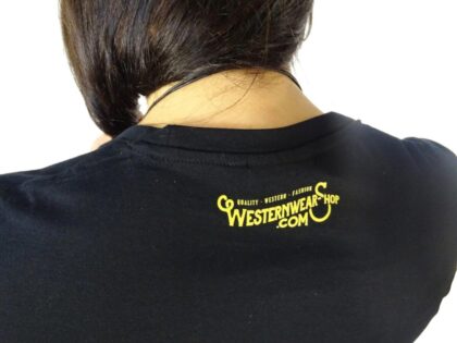 Great Western Damen T-Shirt Cowgirls kurzarm schwarz Ladies Westernhemden detail image 2