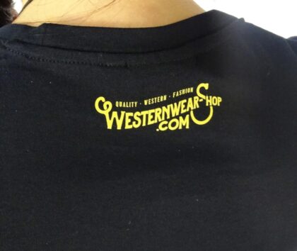 Great Western Herren T-Shirt Cowboys kurzarm schwarz Cowboys Westernhemden detail image 2