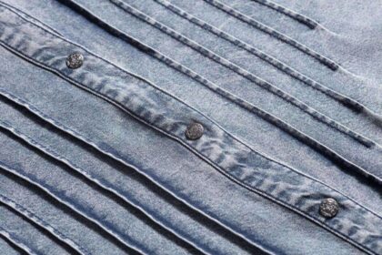 Stars & Stripes Damen Westernbluse Blue jeansblau langarm Ladies Oberteile & Blusen detail image 2