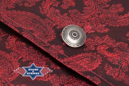 Stars & Stripes Herren Old Style Weste King red rot Cowboys Old Style detail image 2