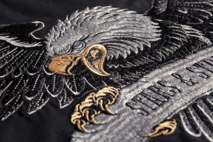 Stars & Stripes Westernhemd Black Eagle langarm schwarz Cowboys Westernhemden detail image 2