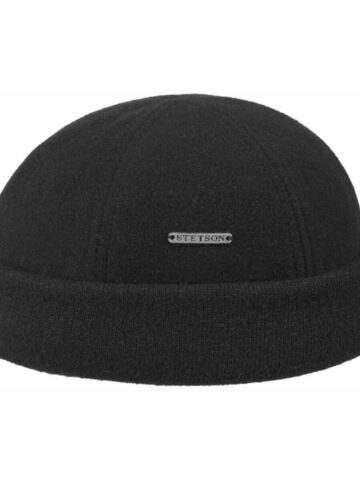 Stetson Cashmere Docker cap schwarz Hüte Stoffhüte primary image