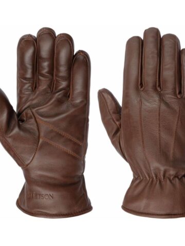 Stetson Herren Schafsleder Winter-Handschuhe dunkelbraun Accessoires Handschuhe primary image