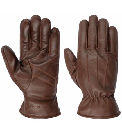 Stetson Herren Schafsleder Winter-Handschuhe dunkelbraun Accessoires Handschuhe primary image