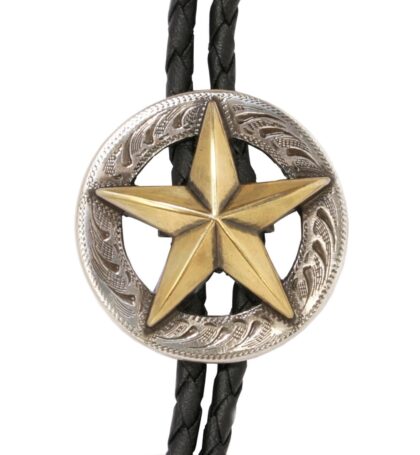 Western Bolotie Golden Star - Erlebe Western Eleganz Accessoires Boloties detail image 1