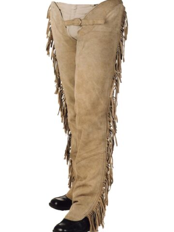 Western Style Chaps mit Fransen tan Cowboys Chaps primary image