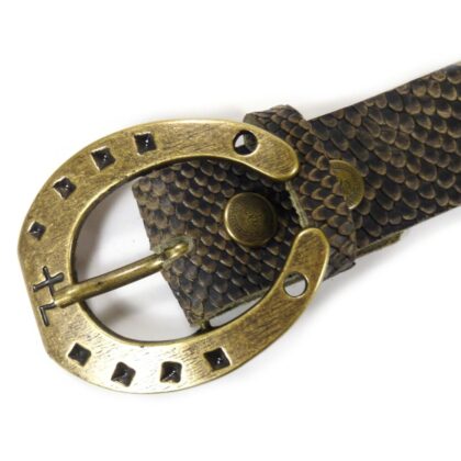 Western Ledergürtel Snake Dark & Ironhoof Gold Gürtel Ledergürtel detail image 1