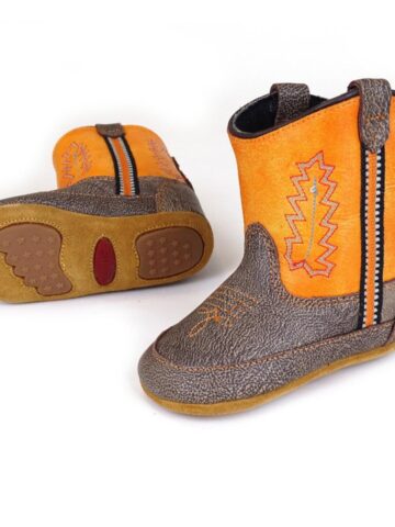 Great Western Baby Westernstiefel braun/orange Wipe Out Foot Kids Stiefel primary image