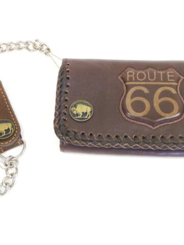 Great Western Biker- & Trucker-Geldbörse Route 66 braun Accessoires Geldbörsen primary image