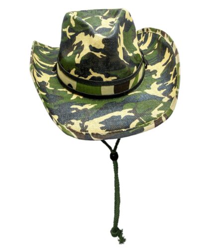 Great Western Strohhut Cowboyhut oliv-Camo Armee-Style Hüte Strohhüte primary image