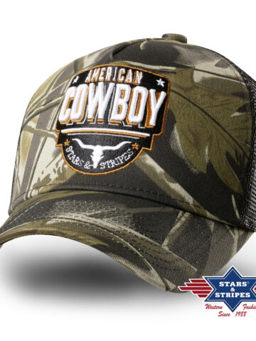 Stars & Stripes Western Trucker Cap American Cowboy Tarnfarbe-oliv Hüte Caps primary image