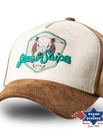 Stars & Stripes Western Trucker Cap Buffalo Turquoise Hüte Caps primary image