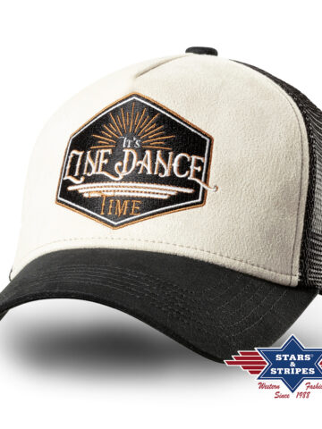 Stars & Stripes Western Trucker Cap Line Dance Time black white Hüte Caps primary image