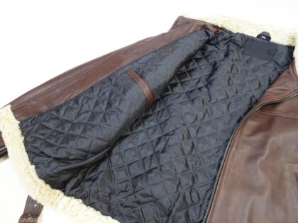 Great Western Vintage Style Fliegerjacke aus Anilin Rindsleder braun Outdoor Lederjacken Braun male detail 4