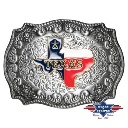 Stars & Stripes Western-Gürtelschnalle GS-610 Texas Gürtel Gürtelschnallen Silber unisex main image Western Wear