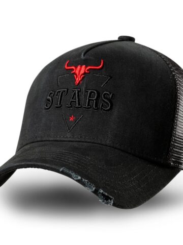 Stars & Stripes Western Stars Trucker Cap schwarz Hüte Caps Schwarz unisex main image Western Wear