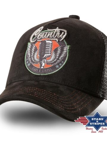 Stars & Stripes Western Trucker Cap Country schwarz Hüte Caps Schwarz unisex main image Western Wear