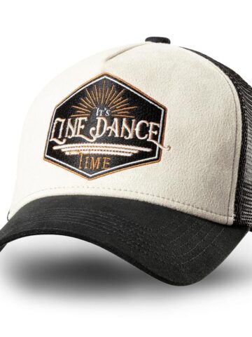 Stars & Stripes Western Trucker Cap Line Dance Time black white Hüte Caps Braun unisex main image Western Wear