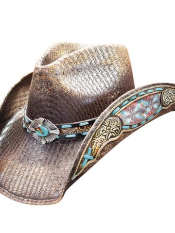 Dallas Hats Buckeye Damen Western-Strohhut Stilvoller Flair Hüte Strohhüte Braun female main image Western Wear