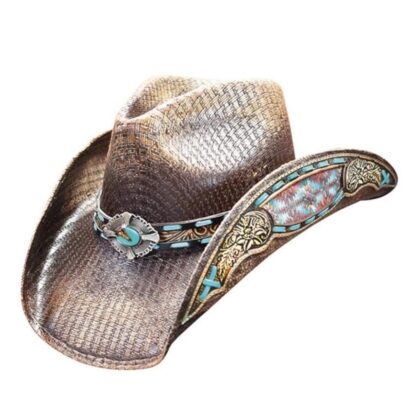 Dallas Hats Buckeye Damen Western-Strohhut Stilvoller Flair Hüte Strohhüte Braun female main image Western Wear