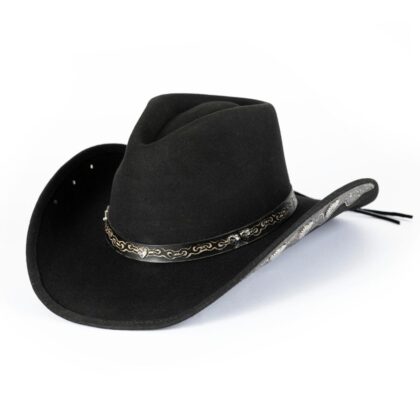 Dallas Hats Damen Westernhut Wedding Hüte Filzhüte Schwarz female main image Western Wear