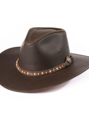 Dallas Hats Lederhut Aussie braun Hüte Lederhüte Braun unisex main image Western Wear