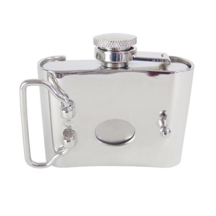 Flachmann Gürtelschnalle Flask 60 ml Gürtel Gürtelschnallen Silber unisex detail 3