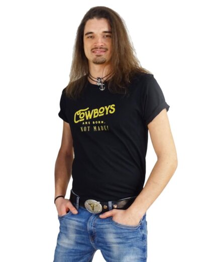 Great Western Herren T-Shirt Cowboys kurzarm schwarz Cowboys Westernhemden Schwarz male main image Western Wear