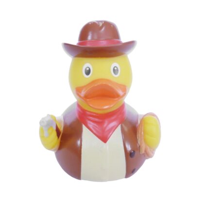 Great Western Quietscheentchen Badeente Cowboy Accessoires Dekoartikel Gelb unisex detail 1