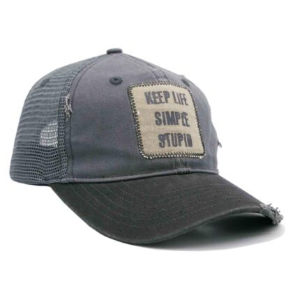 Great Western Trucker Cap Keep life simple stupid grau used look Hüte Caps Grau unisex main image Western Wear