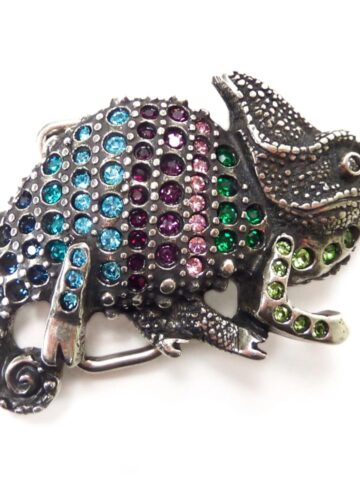 Gürtelschnalle Chameleon Silber Gürtel Gürtelschnallen Silber female main image Western Wear