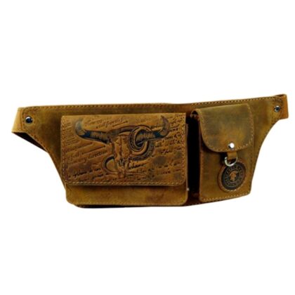 Landleder Büffelleder Beltbag-Gürteltasche BULL&SNAKE Accessoires Geldbörsen Braun unisex main image Western Wear