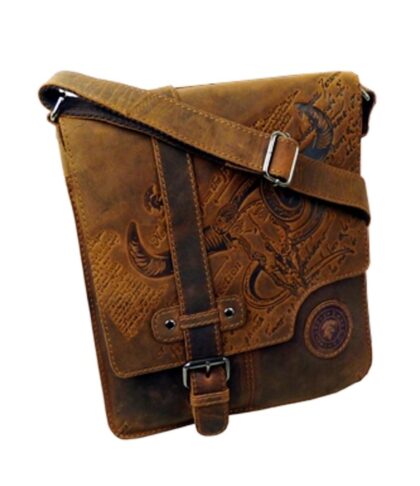 Landleder Büffelleder Casual Crossbag BULL&SNAKE Accessoires Taschen Braun unisex main image Western Wear