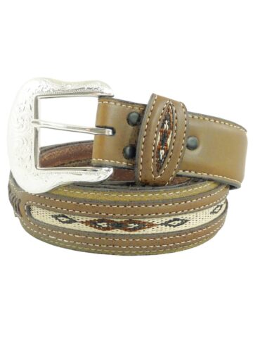 Nocona Leder Westerngürtel Mason Gürtel Ledergürtel Braun unisex main image Western Wear