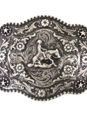 Rodeo-Gürtelschnalle Sliding Stop Silber Gürtel Gürtelschnallen Silber unisex main image Western Wear