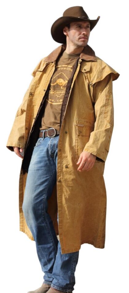 Scippis Duster Coat mustard Outdoor Duster Beige unisex main image Western Wear