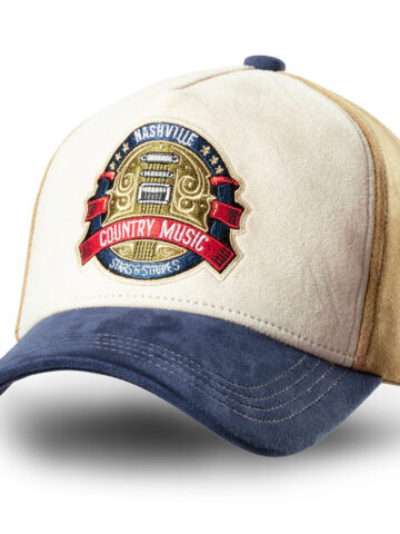 Stars & Stripes Country Nashville Western Trucker Cap Hüte Caps Beige unisex main image Western Wear