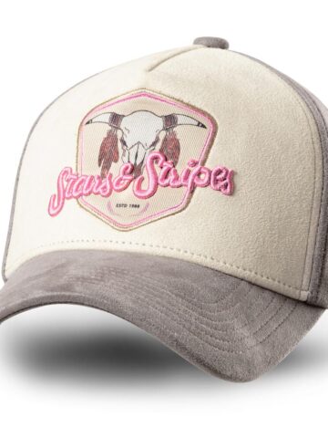 Stars & Stripes Damen Western Trucker Cap Buffalo pink Hüte Caps Pink female main image Western Wear