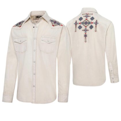 Stars & Stripes Herren Westernhemd Barney langarm beige Cowboys Oberteile & Blusen Beige male detail 4