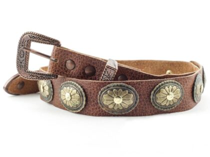 Stars & Stripes Leder Cowboy Hutband HB-30 braun Hüte Hutbänder Braun unisex main image Western Wear