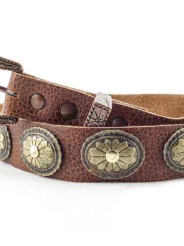 Stars & Stripes Leder Cowboy Hutband HB-30 braun Hüte Hutbänder Braun unisex main image Western Wear