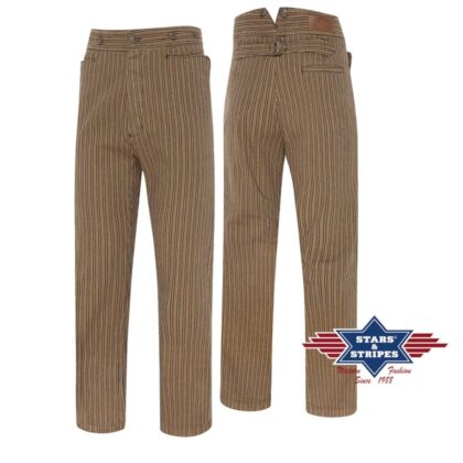 Stars & Stripes Old Style Western Hose Frankie Cowboys Old Style Braun male detail 3