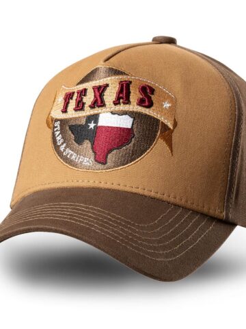 Stars & Stripes Texas Western Trucker Cap Hüte Caps Braun unisex main image Western Wear