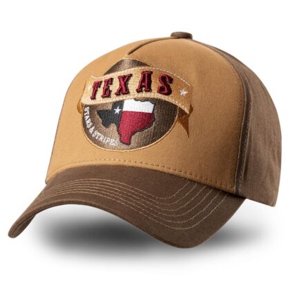 Stars & Stripes Texas Western Trucker Cap Hüte Caps Braun unisex main image Western Wear