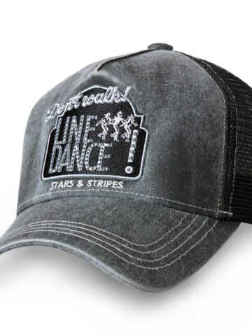 Stars & Stripes Trucker Cap Line Dance Hüte Caps Grau unisex main image Western Wear