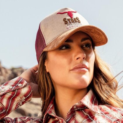 Stars & Stripes Trucker Cap Longhorn Hüte Caps Beige unisex detail 1