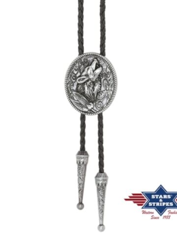 Stars & Stripes Western-Bolotie BT-59 Wolf Accessoires Boloties Silber unisex main image Western Wear