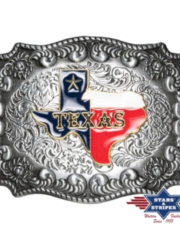 Stars & Stripes Western-Gürtelschnalle GS-610 Texas Gürtel Gürtelschnallen Silber unisex main image Western Wear