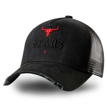 Stars & Stripes Western Stars Trucker Cap schwarz Hüte Caps Schwarz unisex main image Western Wear